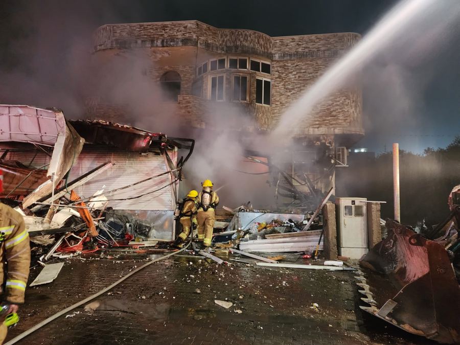 اضرار مادية بحريقان في المكر وكريات شمونة